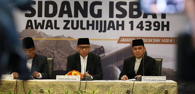 Hasil Sidang Isbat, Idul Adha 1439 H Jatuh Pada 22 Agustus Hasil Sidang Isbat, Idul Adha 1439 H Jatuh Pada 22 Agustus