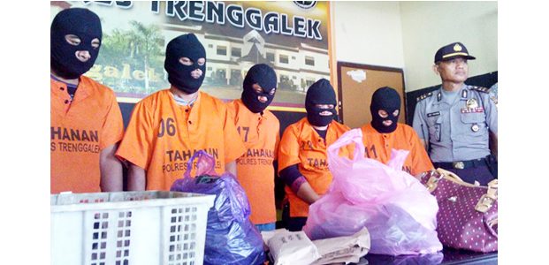 Polres Trenggalek Gulung Komplotan Garong Antar Kota Polres Trenggalek Gulung Komplotan Garong Antar Kota