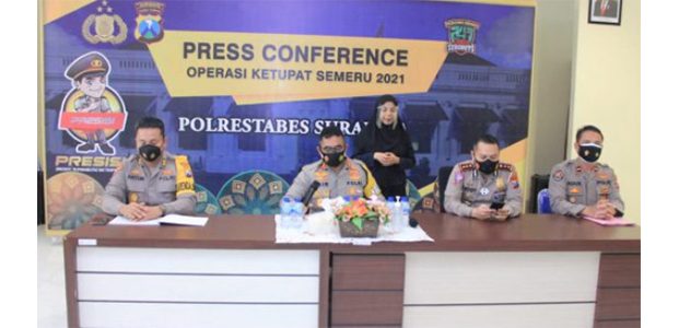 Kapolrestabes Surabaya Sampaikan Hasil Operasi Ketupat Semeru 2021 Kapolrestabes Surabaya Sampaikan Hasil Operasi Ketupat Semeru 2021