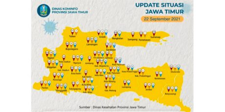 Alhamdulillah, Seluruh Kab/Kota di Jatim Sudah Berada di Zona Kuning