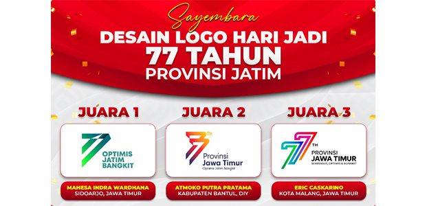 3 Pemenang Sayembara Logo Hari Jadi Provinsi Jatim Diumumkan, Ini Namanya