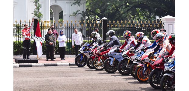 Presiden Terima Para Pembalap MotoGP di Istana Merdeka