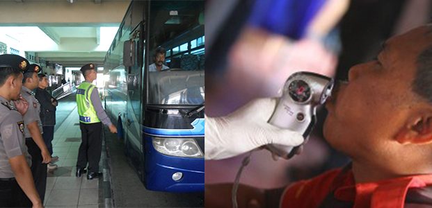 Awak Bus di Terminal Purboyo Madiun Jalani Tes Urine Awak Bus di Terminal Purboyo Madiun Jalani Tes Urine
