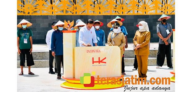 Bupati Anna Hadiri Peresmian Bendungan Gongseng Bojonegoro Oleh Presiden Jokowi Bupati Anna Hadiri Peresmian Bendungan Gongseng Bojonegoro Oleh Presiden Jokowi