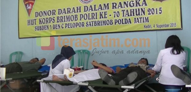 Brimob Kediri Gelar Donor Darah Brimob Kediri Gelar Donor Darah