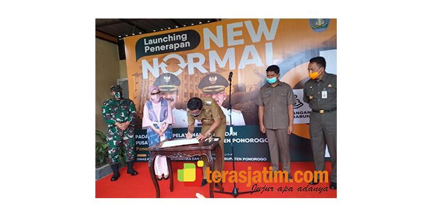 Bupati Ipong Launching Penerapan New Normal di Ponorogo Bupati Ipong Launching Penerapan New Normal di Ponorogo