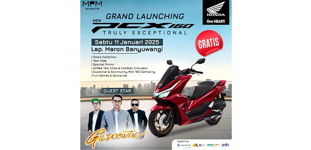 Semarak Launching New Honda PCX160 Hadir di Banyuwangi, Datang Saksikan Keseruannya Bersama Gilda Sahid! Semarak Launching New Honda PCX160 Hadir di Banyuwangi, Datang Saksikan Keseruannya Bersama Gilda Sahid!