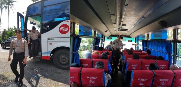 Cegah Kejahatan Jalanan, Pollres Malang ‘Ngamen’ di Bus Cegah Kejahatan Jalanan, Pollres Malang ‘Ngamen’ di Bus