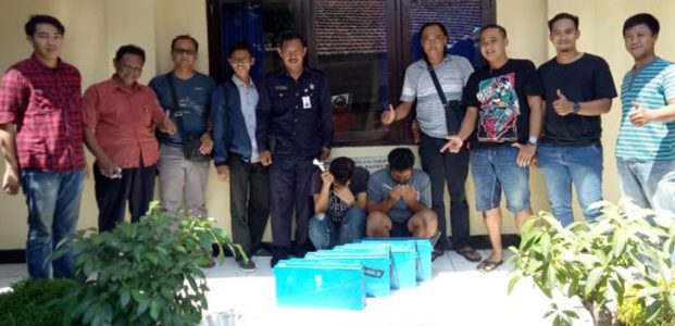 Curi Baterai Tower, 2 Pemuda asal Plosoklaten Kediri Dibekuk Curi Baterai Tower, 2 Pemuda asal Plosoklaten Kediri Dibekuk