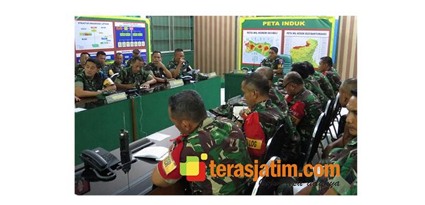 Danrem Baladhika Jaya Tinjau Latihan Posko I di Banyuwangi Danrem Baladhika Jaya Tinjau Latihan Posko I di Banyuwangi
