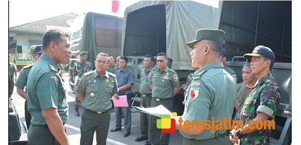 Danrem Mojokerto Sidak Kendaraan Dinas Anggotanya Danrem Mojokerto Sidak Kendaraan Dinas Anggotanya