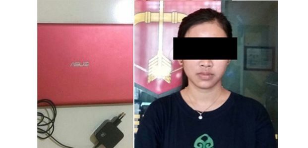 Embat Laptop, Mahasiswi Cantik ini Dikerangkeng Polisi Embat Laptop, Mahasiswi Cantik ini Dikerangkeng Polisi