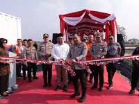 Kapolda Resmikan 7 Palang Pintu Kereta Api Sebidang di Gresik