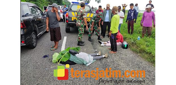 Hindari Jalan Berlubang, Wanita asal Laren Lamongan Tewas Tabrakan Hindari Jalan Berlubang, Wanita asal Laren Lamongan Tewas Tabrakan