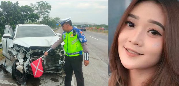 Mobil Penyanyi Dangdut Difarina Indra Kecelakaan di Tol Jombang