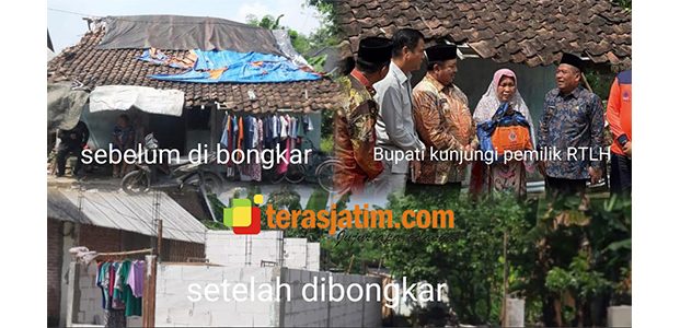 Sempat Didatangi Bupati Warsubi, Pembangunan Rumah Mbah Poniti di Semanding Jogoroto Masih Amburadul Sempat Didatangi Bupati Warsubi, Pembangunan Rumah Mbah Poniti di Semanding Jogoroto Masih Amburadul