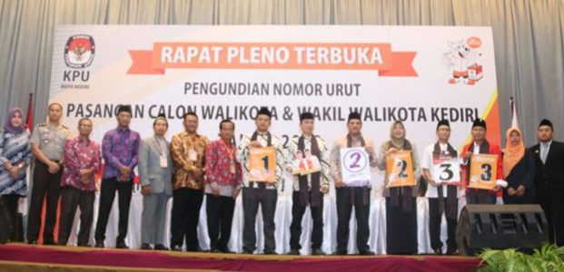 KPU Kota Kediri Gelar Pengundian Nomor Urut Paslon Pilwali Kediri KPU Kota Kediri Gelar Pengundian Nomor Urut Paslon Pilwali Kediri