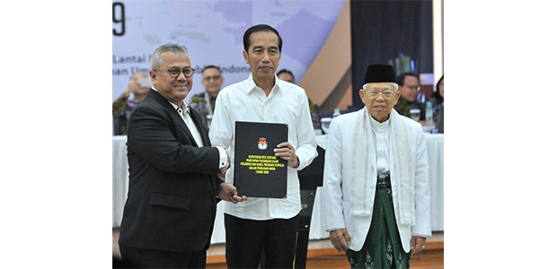 KPU Tetapkan Jokowi – Ma’ruf Amin Jadi Presiden dan Wakil Presiden RI 2019-2024 KPU Tetapkan Jokowi – Ma’ruf Amin Jadi Presiden dan Wakil Presiden RI 2019-2024