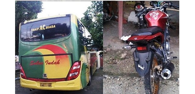 Kabur Usai Serempet Motor, Bus Sabar Indah Akhirnya Dihentikan Kabur Usai Serempet Motor, Bus Sabar Indah Akhirnya Dihentikan