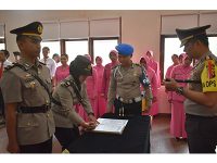 Kapolres Batu Pimpin Sertijab Kasatlantas