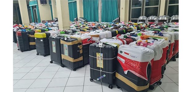 Ratusan Koper Jemaah Kloter 29 yang Tertinggal di Bandara Jeddah, Sudah Tiba di Kediri