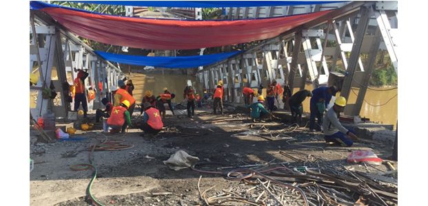Konstruksi Jembatan Baru Pengganti Jembatan Widang Sudah Tiba di Lokasi Konstruksi Jembatan Baru Pengganti Jembatan Widang Sudah Tiba di Lokasi