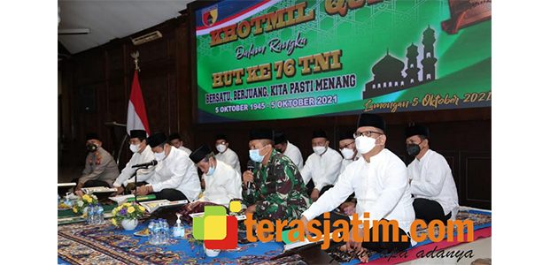 Peringati HUT TNI, Kodim Lamongan Gelar Khotmil Qur’an Peringati HUT TNI, Kodim Lamongan Gelar Khotmil Qur’an