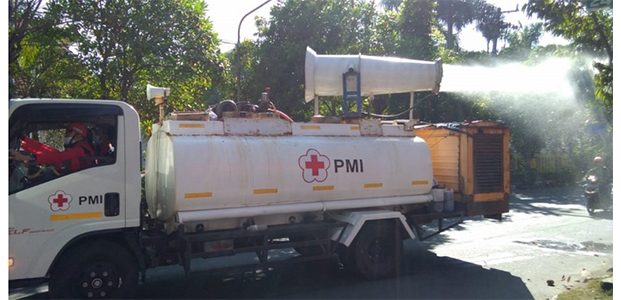 Selama 2 Hari, Kota Lamongan Diguyur Disinfektan Selama 2 Hari, Kota Lamongan Diguyur Disinfektan