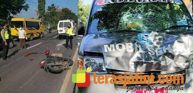 Ambulans vs Motor di Plosowahyu Lamongan, Pemotor asal Baureno Bojonegoro Tewas Ambulans vs Motor di Plosowahyu Lamongan, Pemotor asal Baureno Bojonegoro Tewas