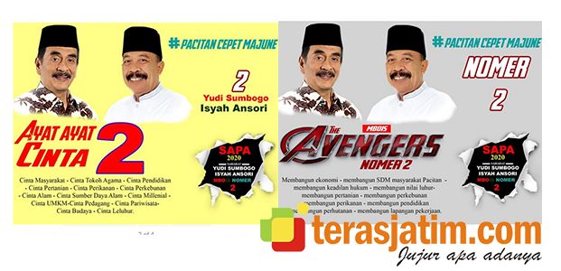 Di Pilbup Pacitan Ada Dilan, The Avengers dan Ayat-ayat Cinta 2, Simak Jam Tayangnya Di Pilbup Pacitan Ada Dilan, The Avengers dan Ayat-ayat Cinta 2, Simak Jam Tayangnya