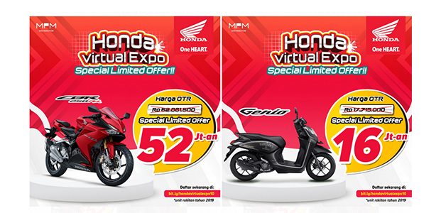 Honda Virtual Expo Special Limited Offer Hadir Kembali, Hanya 3 hari Honda Virtual Expo Special Limited Offer Hadir Kembali, Hanya 3 hari