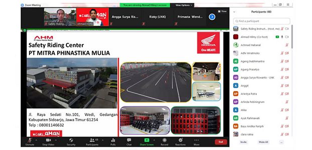 MPM Honda Jatim Gelar Webinar #Cari_Aman Bersama Karyawan PT. Lautan Natural Krimerindo Mojokerto MPM Honda Jatim Gelar Webinar #Cari_Aman Bersama Karyawan PT. Lautan Natural Krimerindo Mojokerto