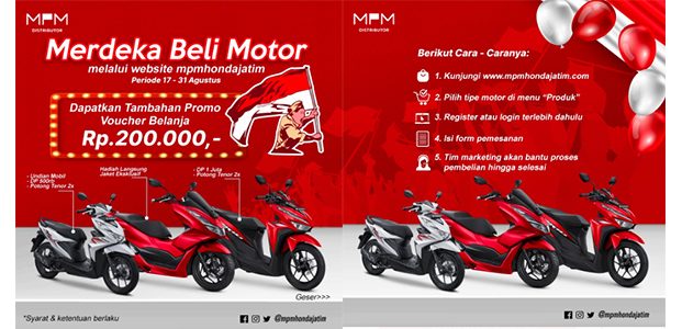 ‘Merdeka Beli Motor’, Beli Motor Honda Gak Pakai Ribet ‘Merdeka Beli Motor’, Beli Motor Honda Gak Pakai Ribet