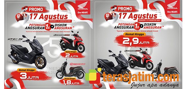 Agustusan Dengan Motor Baru Honda, Dapatkan Discount Hingga Jutaan Rupiah Agustusan Dengan Motor Baru Honda, Dapatkan Discount Hingga Jutaan Rupiah