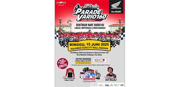 Catat!, Akhir Pekan ini Parade Vario160 Berlangsung di Madiun Catat!, Akhir Pekan ini Parade Vario160 Berlangsung di Madiun