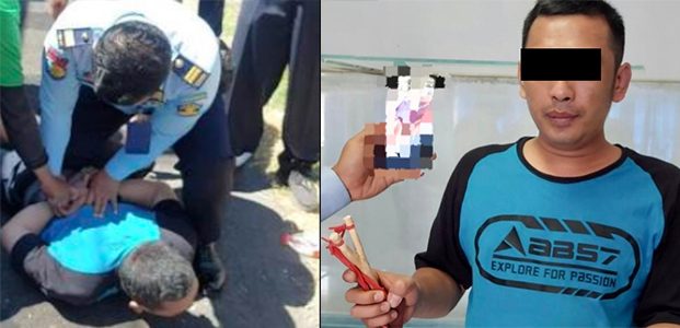 Ditabrak Gerobak Sampah, Kurir Sabu Berketapel di Lapas Madiun Dibekuk Ditabrak Gerobak Sampah, Kurir Sabu Berketapel di Lapas Madiun Dibekuk