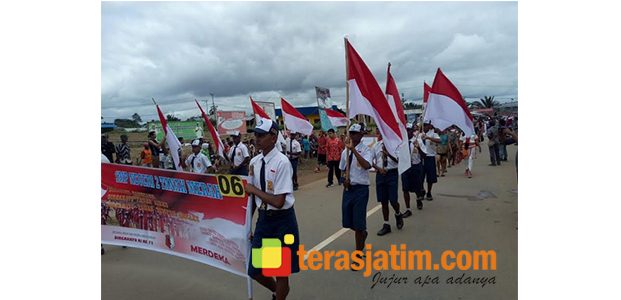 Menengok Kemeriahan Agustusan di Perbatasan Papua Menengok Kemeriahan Agustusan di Perbatasan Papua