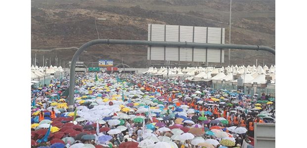 Mina Diguyur Hujan Deras, Tenda Jemaah Haji asal Indonesia Dipastikan Aman Mina Diguyur Hujan Deras, Tenda Jemaah Haji asal Indonesia Dipastikan Aman