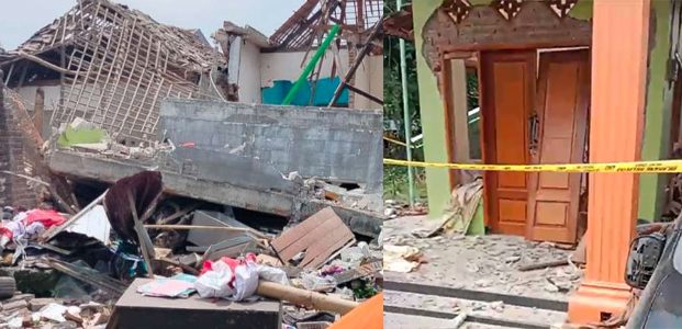 Rumah Milik Polisi di Puri Mojokerto Meledak, Ibu dan Anak Tewas Rumah Milik Polisi di Puri Mojokerto Meledak, Ibu dan Anak Tewas