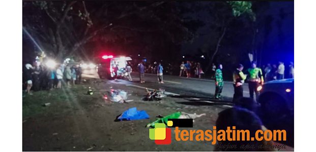 Bus Eka Tabrak Motor di Raya Ngawi-Maospati, 1 Tewas, 1 Luka Parah Bus Eka Tabrak Motor di Raya Ngawi-Maospati, 1 Tewas, 1 Luka Parah
