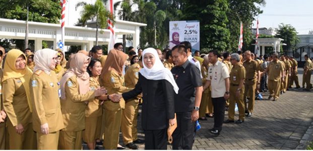 Pasca Libur Lebaran, 100 Persen ASN Pemprov Jatim Masuk Kerja Pasca Libur Lebaran, 100 Persen ASN Pemprov Jatim Masuk Kerja