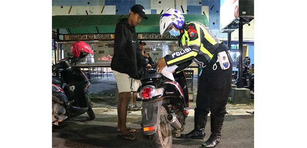 Ganggu Kekhusukan Ramadhan, Polres Pasuruan Kota Jaring Puluhan Motor Knalpot Brong