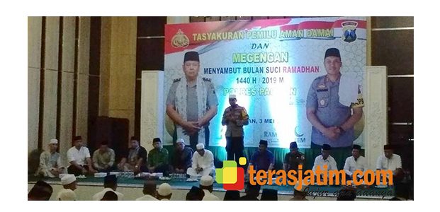 Pemilu Aman dan Damai, Polres Pacitan Gelar Tasyakuran Pemilu Aman dan Damai, Polres Pacitan Gelar Tasyakuran