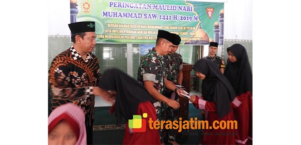 Peringati Maulid Nabi, Yonarmed 12 Ngawi Santuni Yatim Piatu Peringati Maulid Nabi, Yonarmed 12 Ngawi Santuni Yatim Piatu