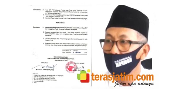 Beredar Foto SK Pemecatan Suhandoyo (Cabup Lamongan) dari DPP PDI-P Beredar Foto SK Pemecatan Suhandoyo (Cabup Lamongan) dari DPP PDI-P