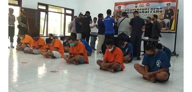 Polres Blitar Kota Bekuk 11 Pengedar Narkoba Polres Blitar Kota Bekuk 11 Pengedar Narkoba