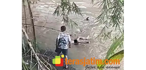 Mayat Telanjang Ditemukan Mengambang di Sungai Desa Gombang Ponorogo