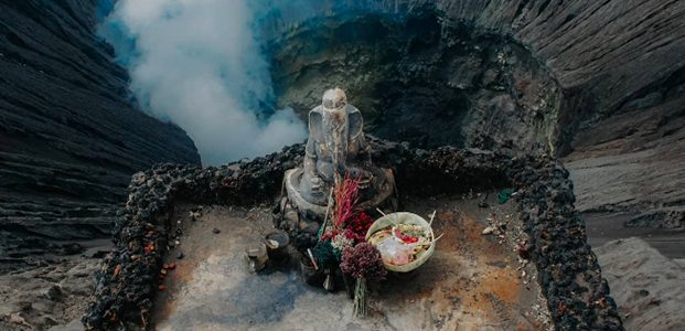 Patung Dewa Ganesa di Kawah Bromo Hilang