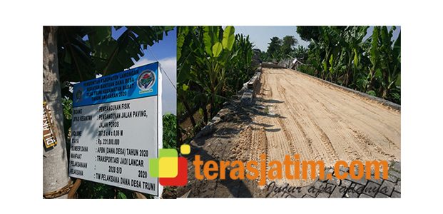 Proyek Jalan Poros Desa Truni di Babat Lamongan, Diduga Direkayasa Proyek Jalan Poros Desa Truni di Babat Lamongan, Diduga Direkayasa