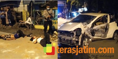Brio Tabrak Pagar Balai Desa, 1 Orang Tewas, 5 Terluka Parah